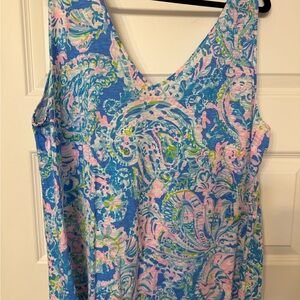 Lily Pulitzer Vibrant Sleeveless Tank with Paisley Print